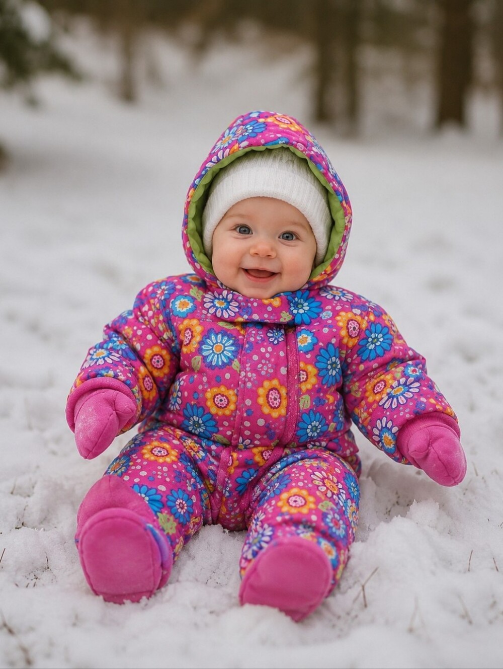 Hanna Andersson Floral Snowsuit